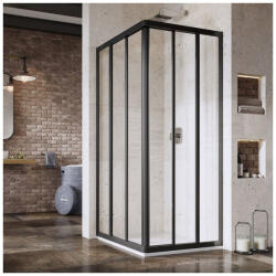 RAVAK Supernova ASRV3-80 zuhanykabin-198 fekete+transparent 15V403R2Z1 (15V403R2Z1)