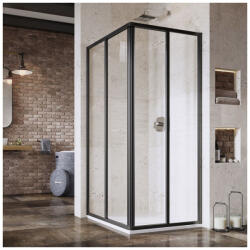 RAVAK Supernova SRV2-100 195 S zuhanykabin fekete+transparent 14VA03O2Z1 (14VA03O2Z1)