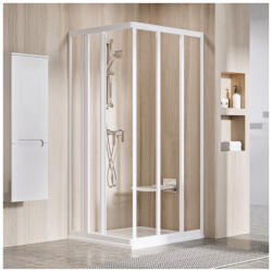 RAVAK Supernova ASRV3-80 zuhanykabin 198 fehér+transparent 15V401R2Z1 (15V401R2Z1)