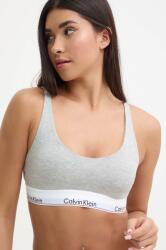 Calvin Klein Underwear sutien culoarea gri, uni, 000QF7586E PPYH-BID1YY_09A (000QF7586E)