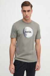 BOSS Orange tricou din bumbac barbati, culoarea gri, cu imprimeu, 50528189 9BYH-TSM0Y3_90X (50528189)