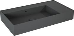 Elita Level mosdótál 80.5x45.5 cm négyszögletes klasszikus antracit matt RE041461176010 (RE041461176010)