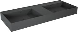 Elita Level mosdótál 120.5x45.5 cm négyszögletes klasszikus-dupla antracit matt RE041461206010 (RE041461206010)