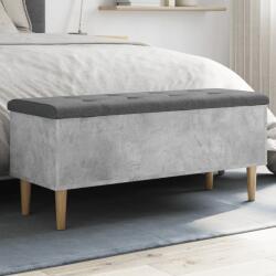 vidaXL betonszürke szerelt fa tárolópad 102x42x46 cm (835085) - vidaxl