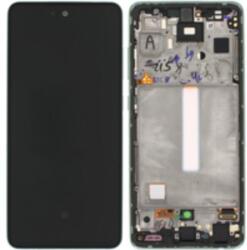 Samsung GH82-25524A Gyári Samsung Galaxy A52 / A52 5G / A52s 5G OLED kijelző érintővel Zöld kerettel előlap (GH82-25524A)