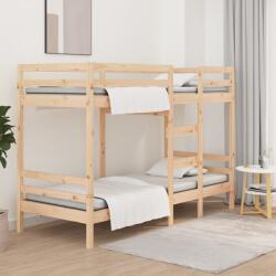 vidaXL tömör fenyőfa emeletes ágy matrac nélkül 90 x 200 cm (3139829)