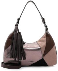 Tamaris CAROLA barna, mozaik hatású közepes csónak divattáska 33252-200 - taskaweb