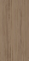 Seramiksan Gresie rectificata portelanata, tip riflaj lemn, Sagano Noce Dark Line 90491411, 60x120 cm, maro, finisaj mat (8698541068584)