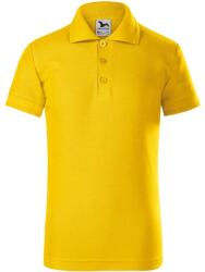 MALFINI Gyerek galléros póló Pique Polo - Sárga | 134 cm (8 éves) (2220410)