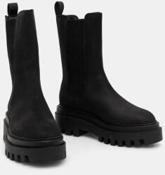 Calvin Klein Jeans nubuk chelsea csizma FLATFORM CHELSEA BOOT MG NB fekete, platformos, YW0YW01684 - fekete Női 40