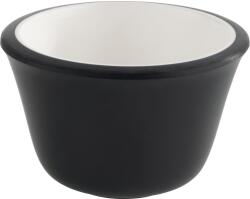 APS Set de 6 boluri pentru sosuri, Înălțime: 40 mm, ø: 60 mm, negru/alb Castron