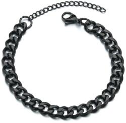 HARAHU Toby karlánc - Fekete/18+5cm/11mm KP34784