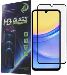 Samsung Galaxy A06 üvegfólia, tempered glass, előlapi, 9D, edzett, hajlított, fekete kerettel
