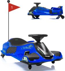 Hollicy Masinuta-Kart electric, Rider Drift 360, 180W, 24V, cu CASCA si Genunchiere, albastra