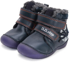 D. D. Step "első lépés" bélelt téli csizma, baglyos, Luminous talp (19-24 méretben) W015-42249B (21)
