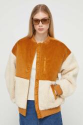 Billabong rövid kabát női, barna, átmeneti, oversize - barna L