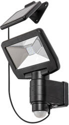 Rábalux LED-es reflektor Napelemes kerti lámpa DOJRAN 5W 4000K IP44 Mozgásérzékelővel mozgatható Fekete RABALUX (RABOGR0874)