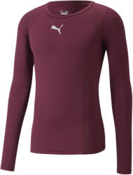 PUMA LIGA Baselayer Tee LS Grape Wine Hosszú ujjú póló 65592057 Méret XL - weplayvolleyball