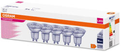 OSRAM 5PAK LED izzó GU10 4.3W = 50W 350lm 2700K Meleg 36° OSRAM Parathom (4058075608139)