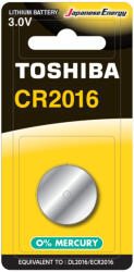 Toshiba Specialized Lithium Battery CR 2016 3V bliszter 1 db (TOSBAT0560A)