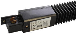 Eko-Light Egyenes rugalmas csatlakozó Track Light gyűjtősínhez, 3 fázisú Black Flexi Eco-Light (EKOLIG6740)