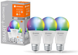 OSRAM 3PAK LED izzó E27 A60 9W 806lm RGBW SMART+ WiFi szabályozható klasszikus LEDVANCE (4058075778870)