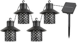 Rábalux LED kerti napelemes füzér XIMPU 4x0.1W 2700K Heat IP44 alkony érzékelővel 4.8m díszlámpák RABALUX (RABOGR0838)