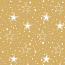 Ambiente Night sky white/gold papírszalvéta 33x33cm, 20db-os - szep-otthon