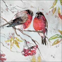 Ambiente Birds on branch papírszalvéta 33x33cm, 20db-os