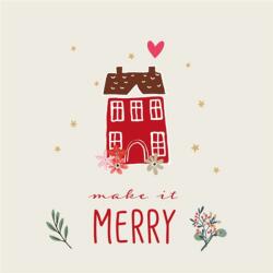 PPD Make it merry papírszalvéta 33x33cm, 20db-os