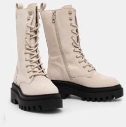 Calvin Klein Jeans bokacsizma FLATFORM LACE UP BOOT MG NB bézs, női, platformos, YW0YW01683 - bézs Női 41
