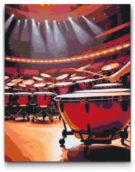  Festés számok szerint - Dobok Méret: 30x40cm, Keretezés: Műanyagtáblával