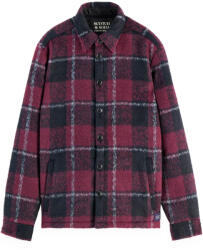 Scotch & Soda Cămaşă Padded Flannel Overshirt 178630 SC6488 red check (178630 SC6488 red check)