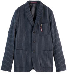 Scotch & Soda Sacou Relaxed 3-Button Pinstripe 178656 SC7470 charcoal stripe (178656 SC7470 charcoal stripe)