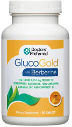 Doctors Preferred Glucogold With Berberine, Formula Avansata Pentru Reducerea Glicemiei Cu Berberina, 90 Tb