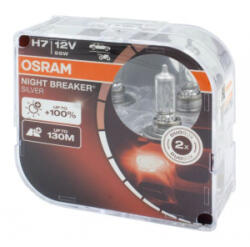 OSRAM Night Breaker Silver + 100 % izzó H7 PX26d 12 V 55 W 2 db (3064210NBSDUO)