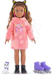 Corolle Set păpușă Melody Music & Fashion pentru fete Corolle cu păr lung brun 28 cm, 4 accesorii, de la 4 ani (CO600240) Papusa