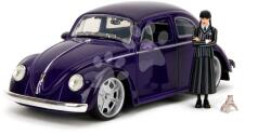 JADA Mașinuță Volkswagen Beetle Hollywood Rides Jada din metal cu uși care se pot deshide și figurina Wednesday 1: 24 (JA3255076)