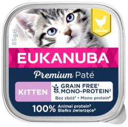EUKANUBA Grain Free Kitten Monoprotein pástétom cicáknak Csirke 85 g