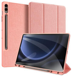 Dux Ducis Samsung Galaxy Tab S9 FE Plus LTE (SM-X616), Galaxy Tab S9 FE Plus WIFI (SM-X610), Dux Ducis Domo tablet tok, Asztali tartó, Rózsaszín