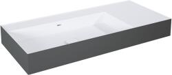 Elita Level mosdótál 100.5x45.5 cm négyszögletes klasszikus fehér-antracit matt RE041461226180 (RE041461226180)