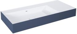 Elita Level mosdótál 100.5x45.5 cm négyszögletes klasszikus fehér-kék matt RE041461226210 (RE041461226210)