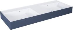 Elita Level mosdótál 120.5x45.5 cm négyszögletes klasszikus-dupla fehér-kék matt RE041461246210 (RE041461246210)