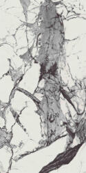 BIEN Gresie rectificata portelanata, tip marmura, Newport Rec Full Lap 1, 60x120 cm, alb, finisaj lucios (8697497131236)