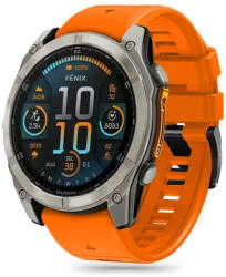 Tech-Protect Garmin Fenix 5X / 5X Plus / 6X / 6X Pro / 7X / 8 (51 mm) Szíj - Tech-Protect Silicone Line - Narancs (WR-181507)