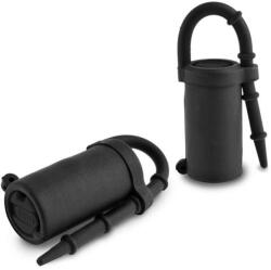  Vibrációs mellbimbócsipesz Vibrating Silicone Nipple Teazers Black