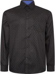 KAM Jeanswear Camasa cu maneca lunga din bumbac 35% si polyester 65% ALL OVER DOBBY PRINT - 2XL 3XL 4XL 5XL 6XL 7XL