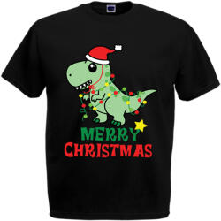  T-rex Karácsony - Karácsonyi Férfi Póló (kptrexdfp1)