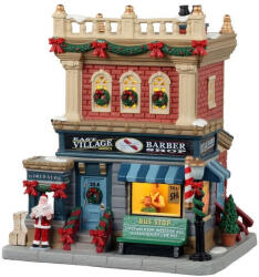 Lemax East Village barber shop Caddington Village