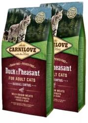 CARNILOVE Cat Adult Duck & Pheasant Hairball Control - Kacsa és Fácán Hússal 2x6kg - grandopet